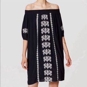 LOFT off the shoulder Dress